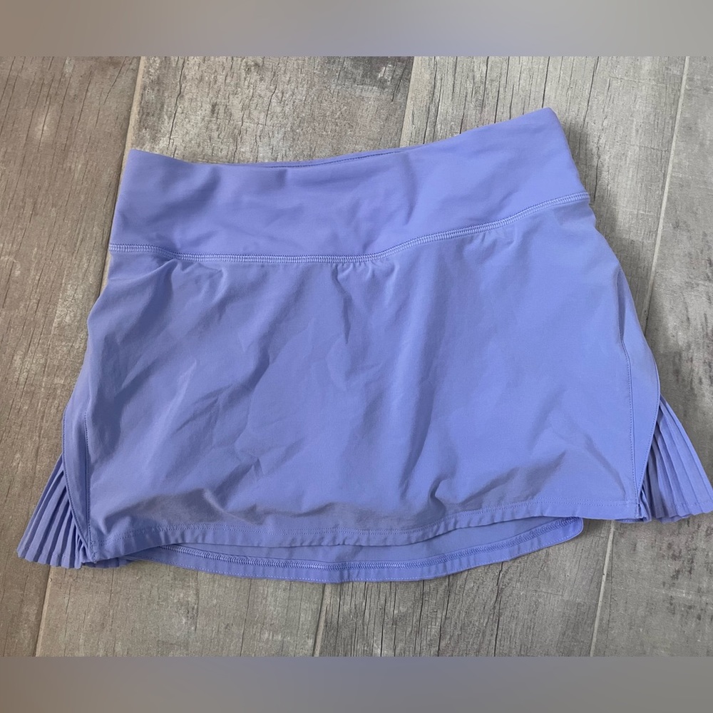 Lululemon tennis skirt, Periwinkle blue, size 2 with built in shorts